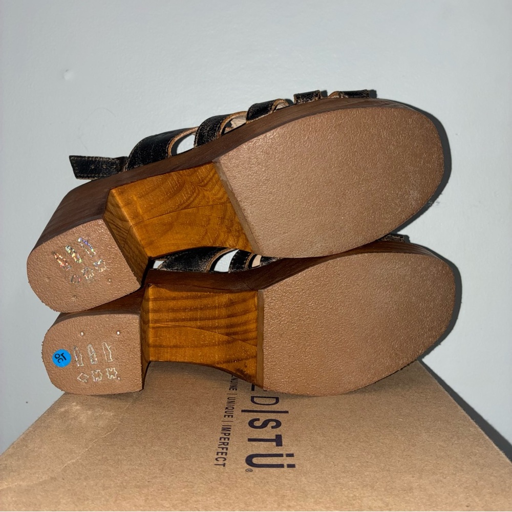 Bed Stu Fontella Leather Platform Sandals Women’s Size 9.5 NWT - Picture 6 of 10
